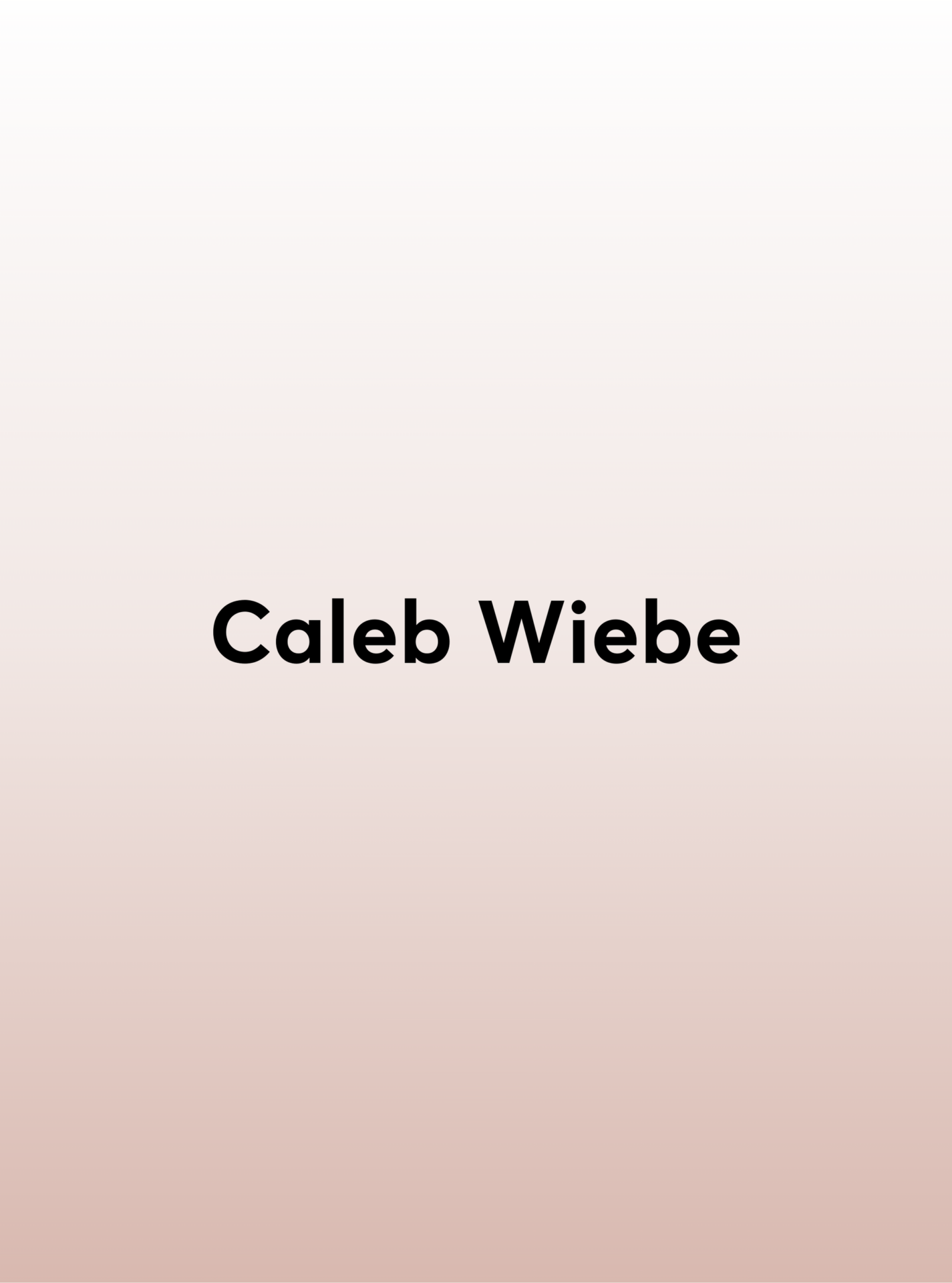 Caleb Wiebe