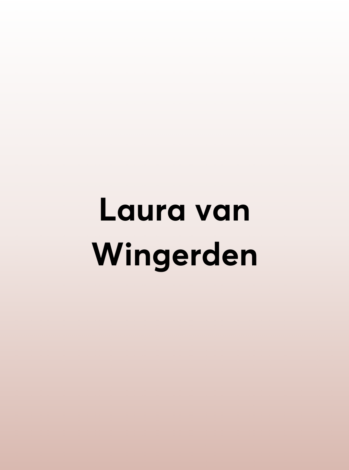 Laura van Wingerden